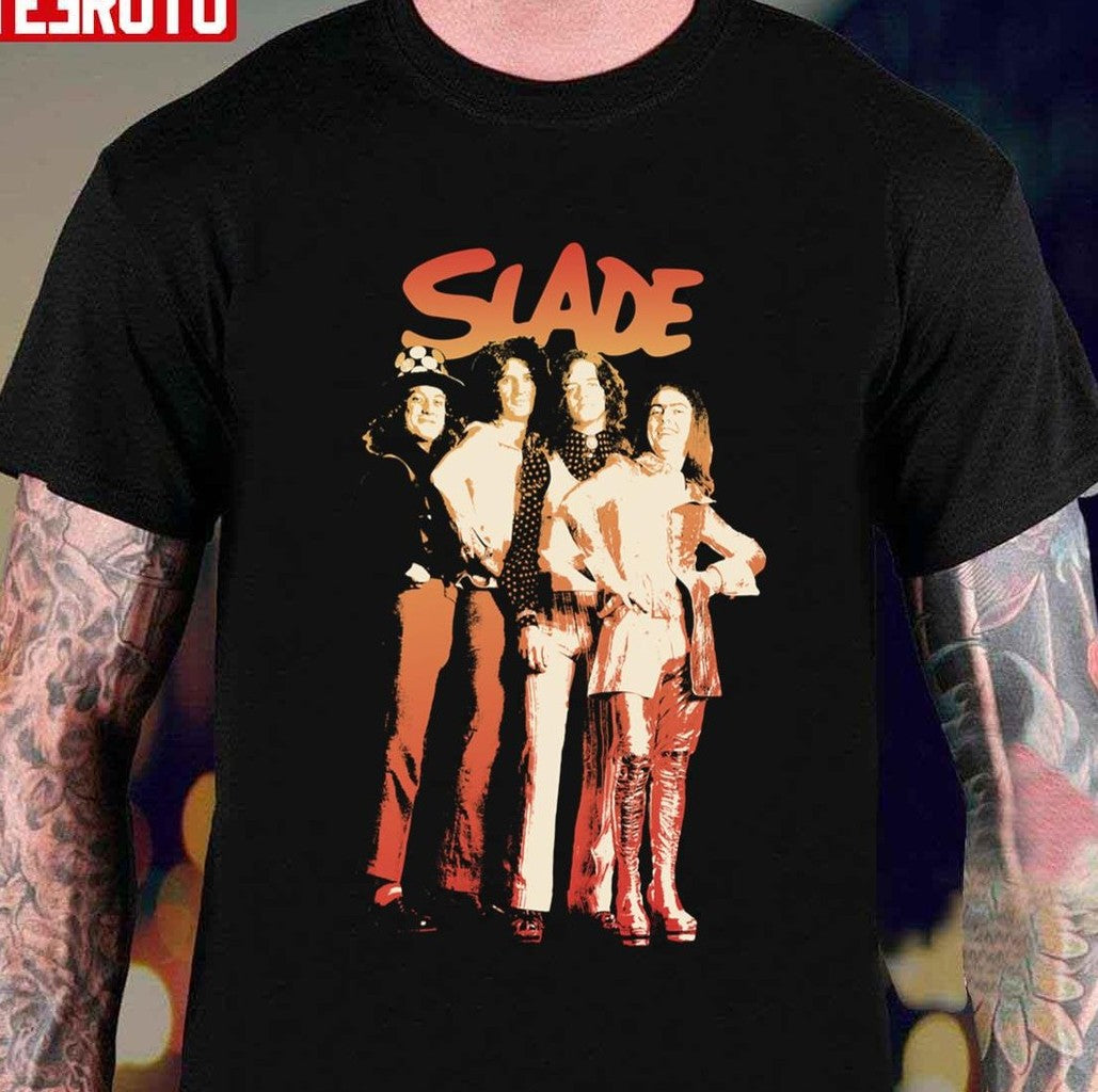 Slade Glam Rock Band Unisex T-Shirt Hoodie, Sweatshirt | VibeTeeNation.com (Image 1)