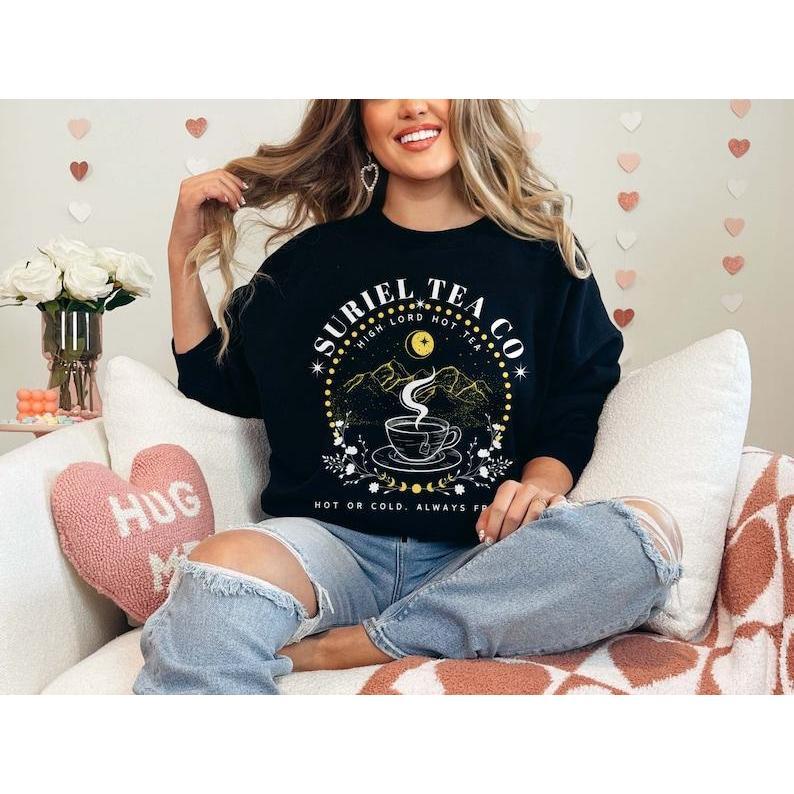Suriel Tea Co, Velaris Sweatshirt, A Court of Thorns, Acotar Sweater, Sjm Bookish, City of Starlight, Thorns... (Image 2)