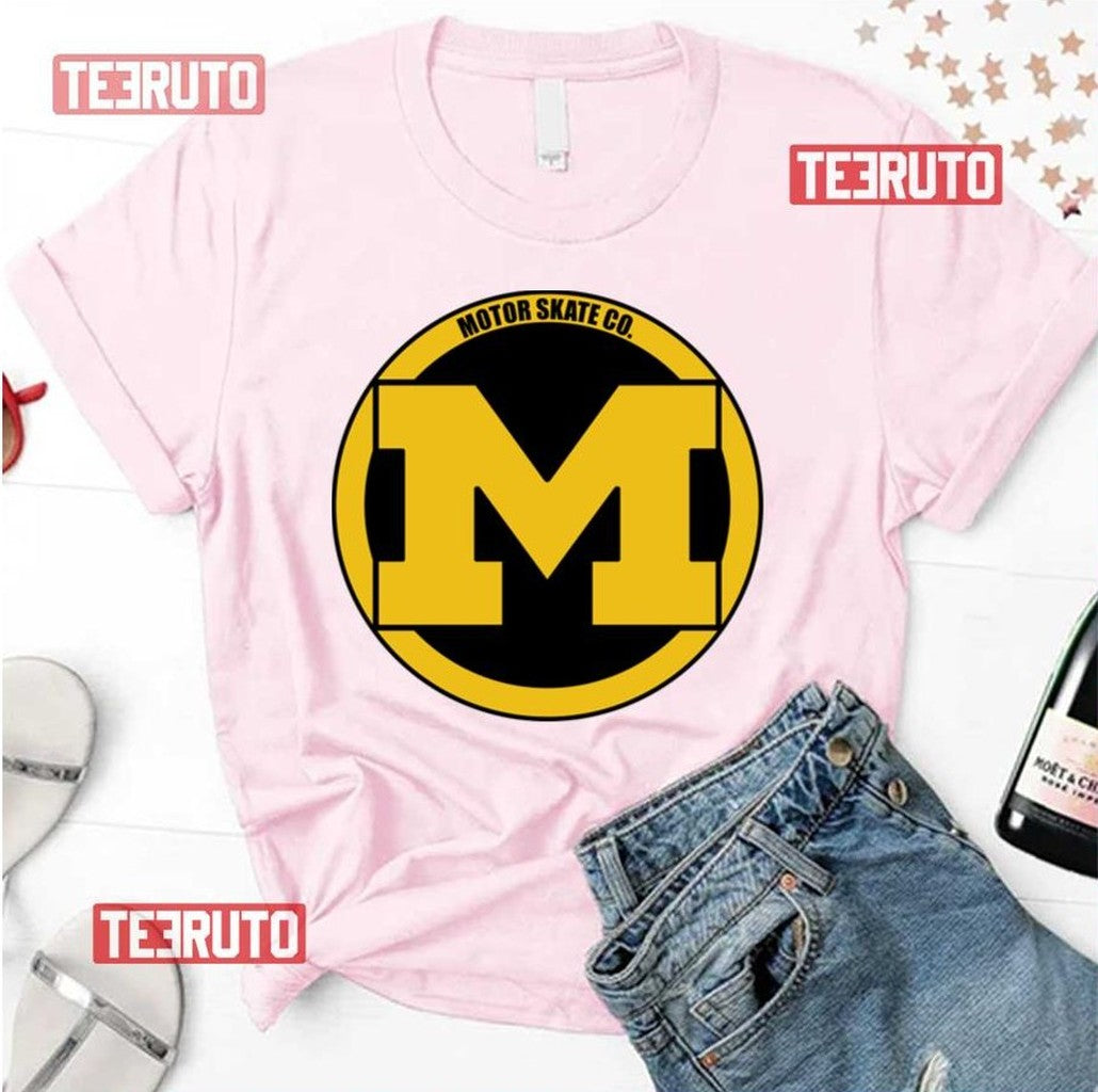 Motor Skate Co Mid 90s Unisex T-Shirt Hoodie, Sweatshirt | VibeTeeNation.com (Image 1)