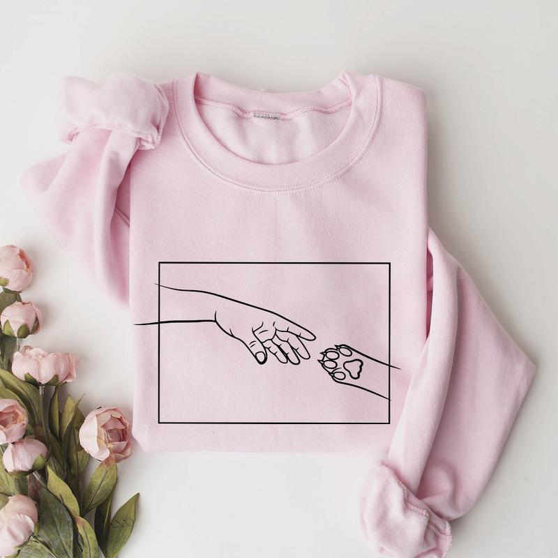 Cat Mom Crewneck Sweatshirt, Hoodie, T-shirt | VibeTeeNation.com (Image 4)