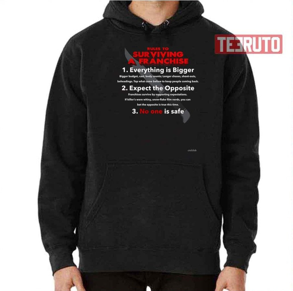 Scream Vi Rules To Surviving A Franchise Unisex T-Shirt Hoodie, Sweatshirt | VibeTeeNation.com (Image 2)
