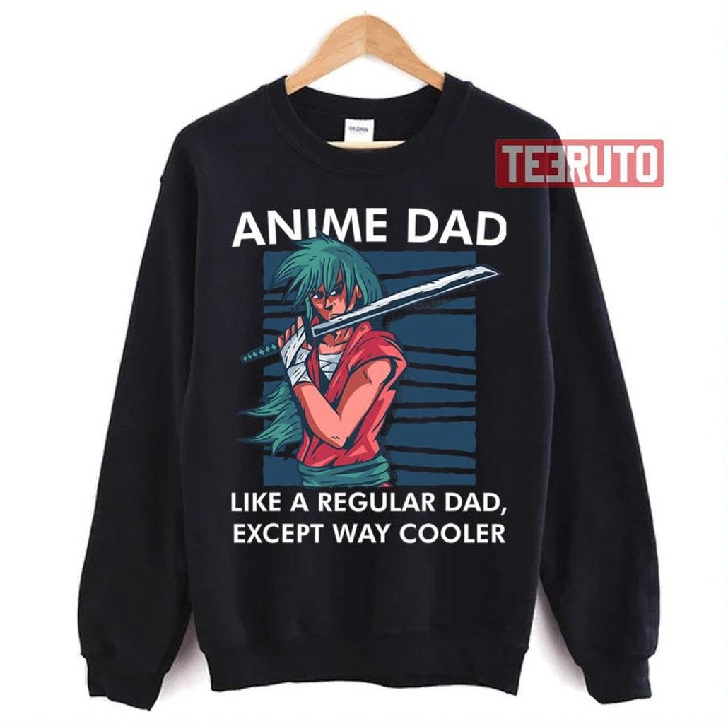 Anime Dad Cute Anime Guy Manga Art Lover Unisex Sweatshirt T-Shirts, Hoodie | VibeTeeNation.com (Image 2)