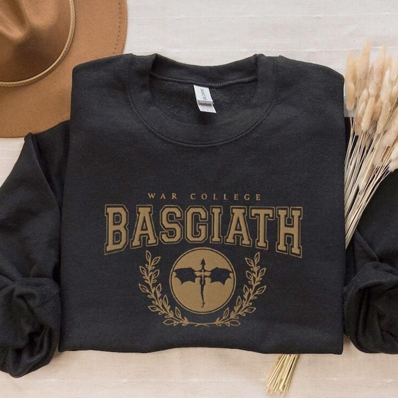 EMBROIDERED Basgiath War College Sweatshirt, Fourth Wing Shirt, Dragon Rider, Rebecca Yorros, Fourth Wing,... (Image 1)
