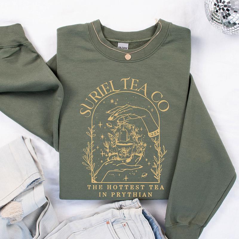 Suriel Tea Co Shirt, Acotar Sweatshirt, A Court Of Thorns And Roses Shirt, The Night Court Gift, Bookish Shirt,... (Image 1)