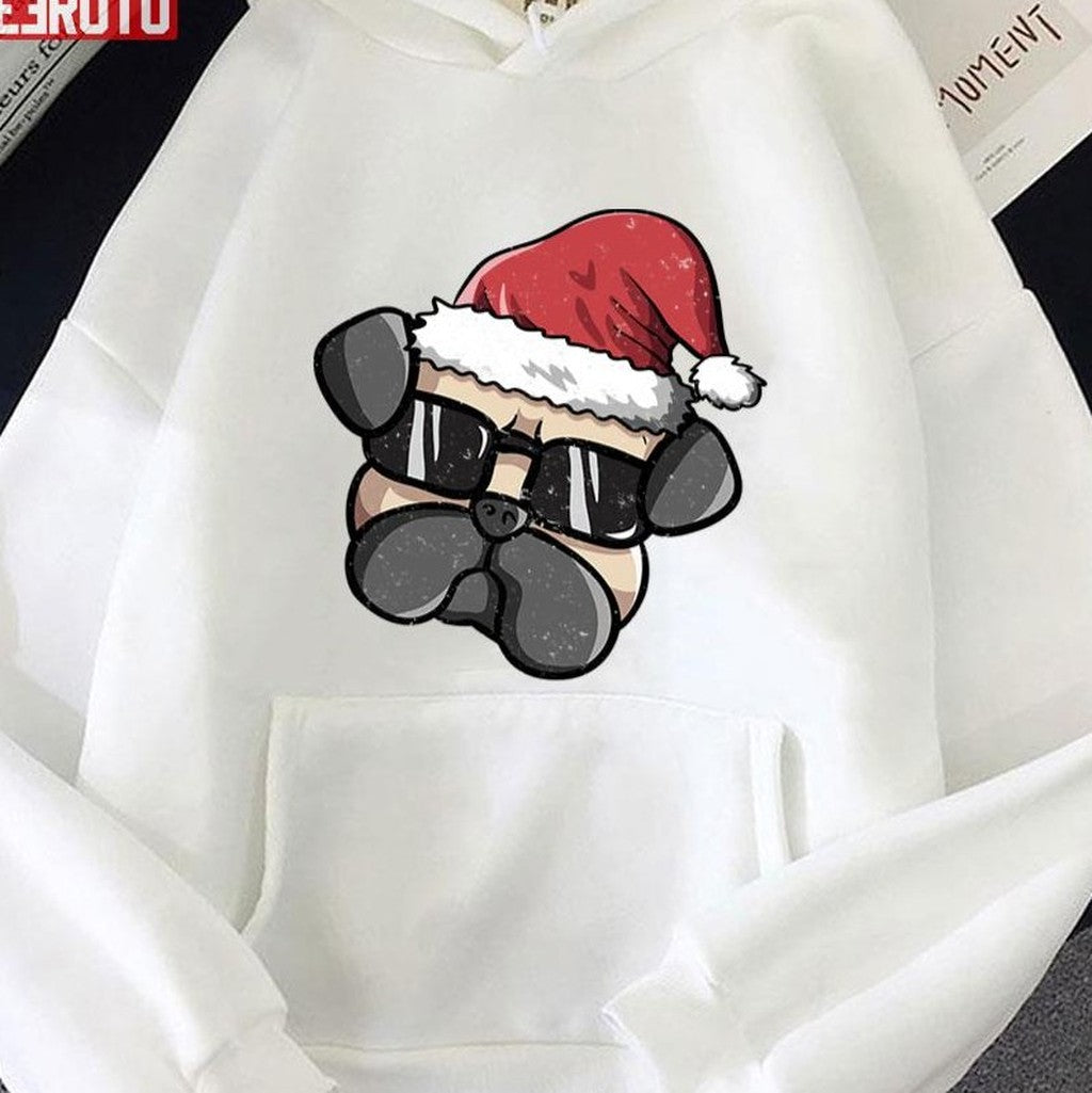 Special Pug Santa Christmas Design Unisex Sweatshirt T-Shirts, Hoodie | VibeTeeNation.com (Image 2)