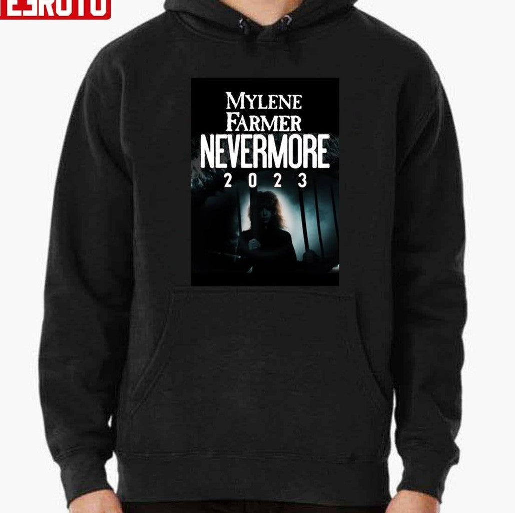 Mylene Farmer Nevermore 2023 Unisex T-Shirt Hoodie, Sweatshirt | VibeTeeNation.com (Image 2)