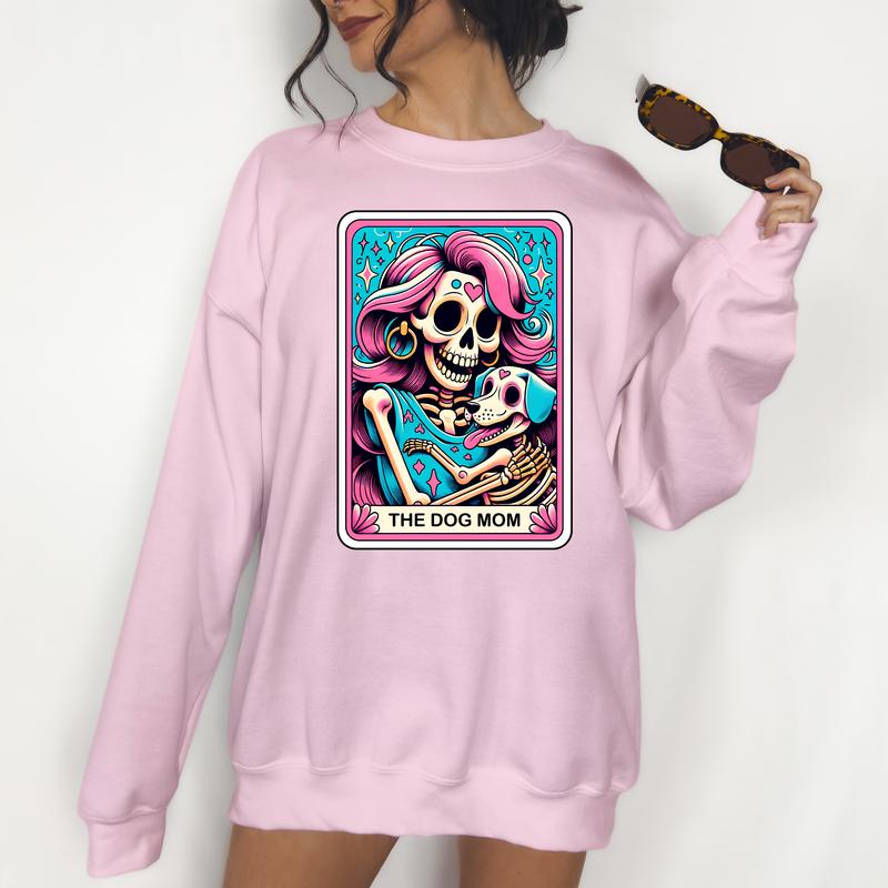 The Dog Mom - Unisex Crewneck Sweatshirt - Print is Sublimation, Tarot, Gift Idea, Relaxed Fit, Casual Apparel... (Image 5)