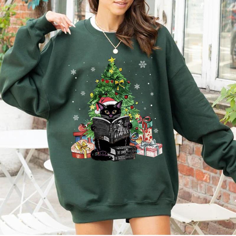 Cute Black Cat The LORDS Series Book Christmas Sweatshirt, The Ritual Book Shirt, Shantel Tessier Merch, Dark... (Image 2)