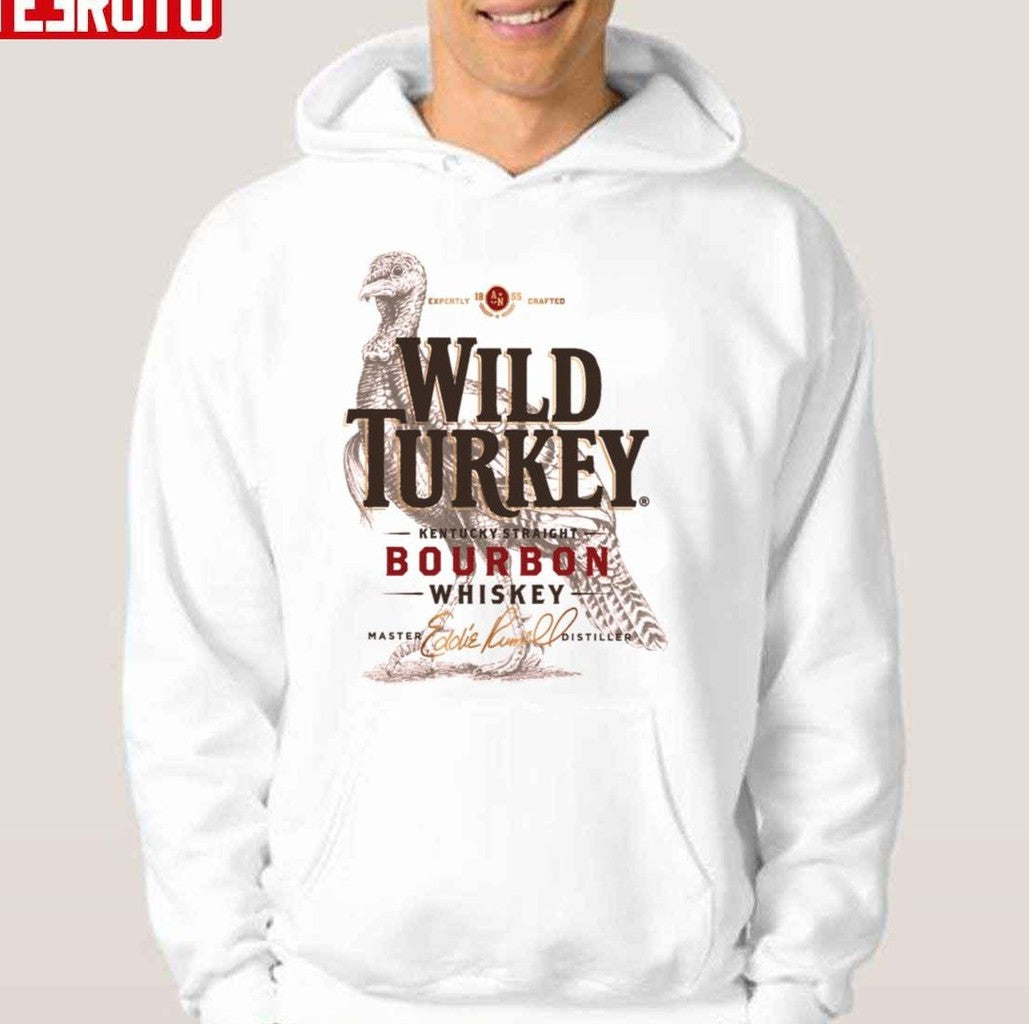 Retro Wild Turkey Kentucky Straight Bourbon Whiskey Unisex Hoodie T-Shirts, Sweatshirt | VibeTeeNation.com (Image 1)