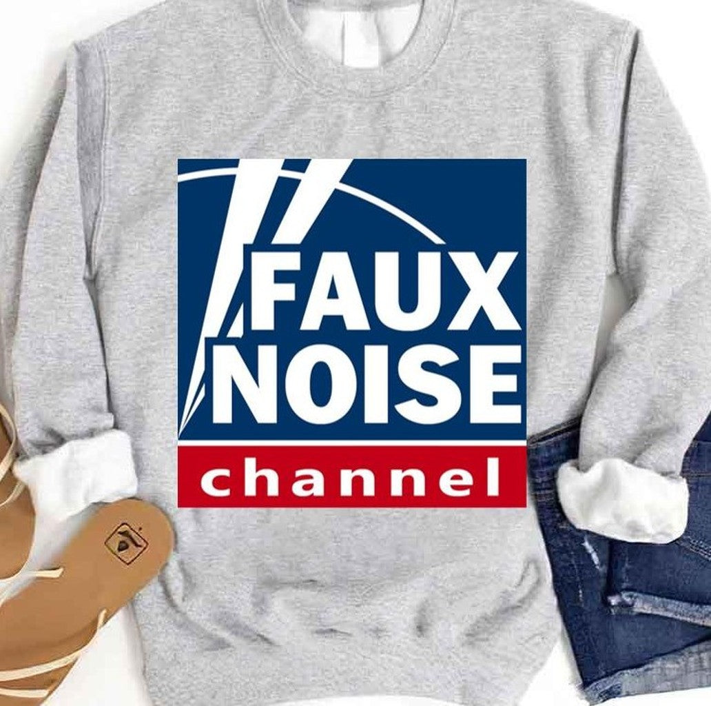 Original Faux Noise Fox News Logo Unisex Sweatshirt T-Shirts, Hoodie | VibeTeeNation.com (Image 2)