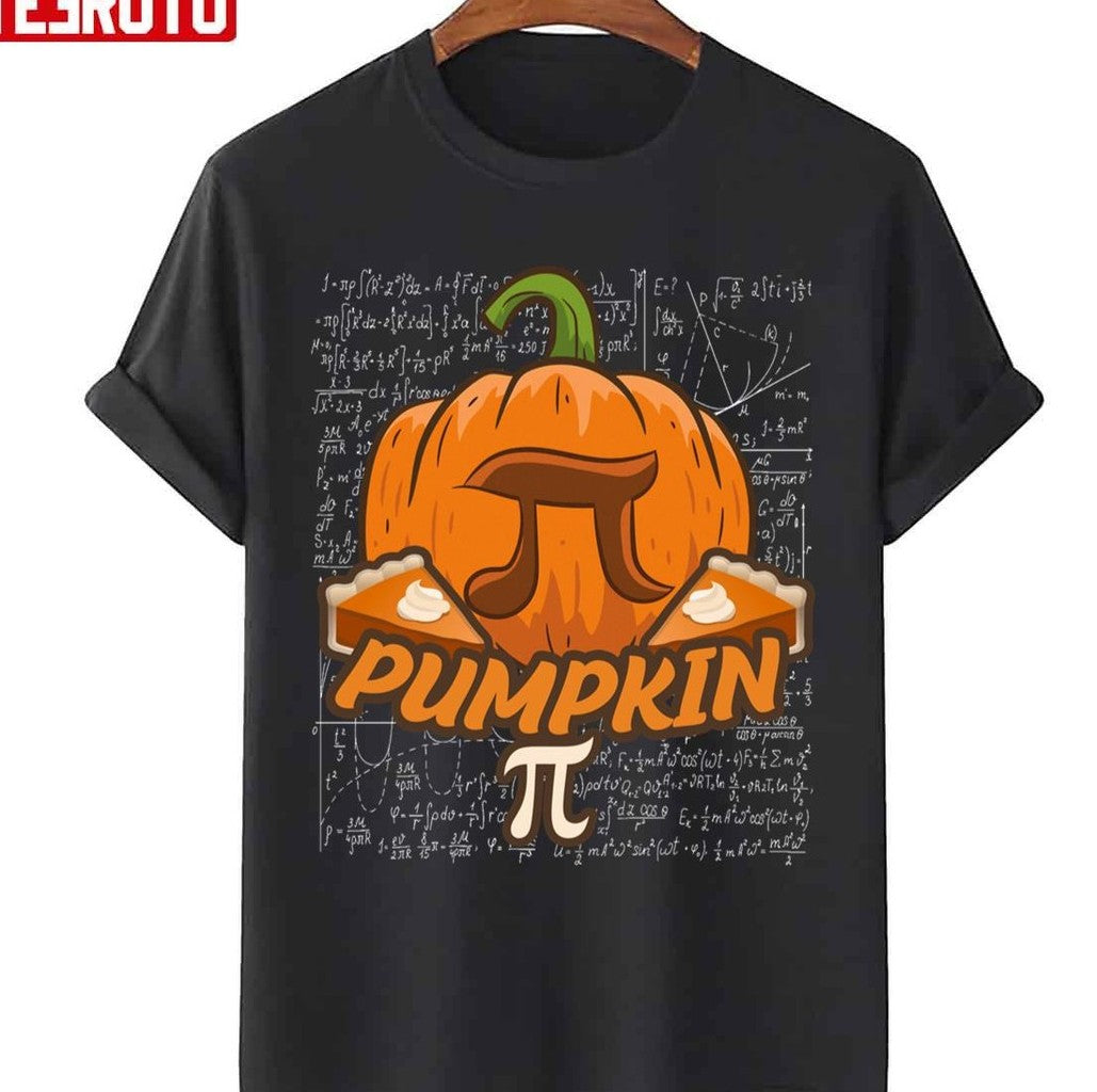 Pi Day Pumpkin Pie Math Funny Halloween Thanksgiving Unisex Sweatshirt T-Shirts, Hoodie | VibeTeeNation.com (Image 3)