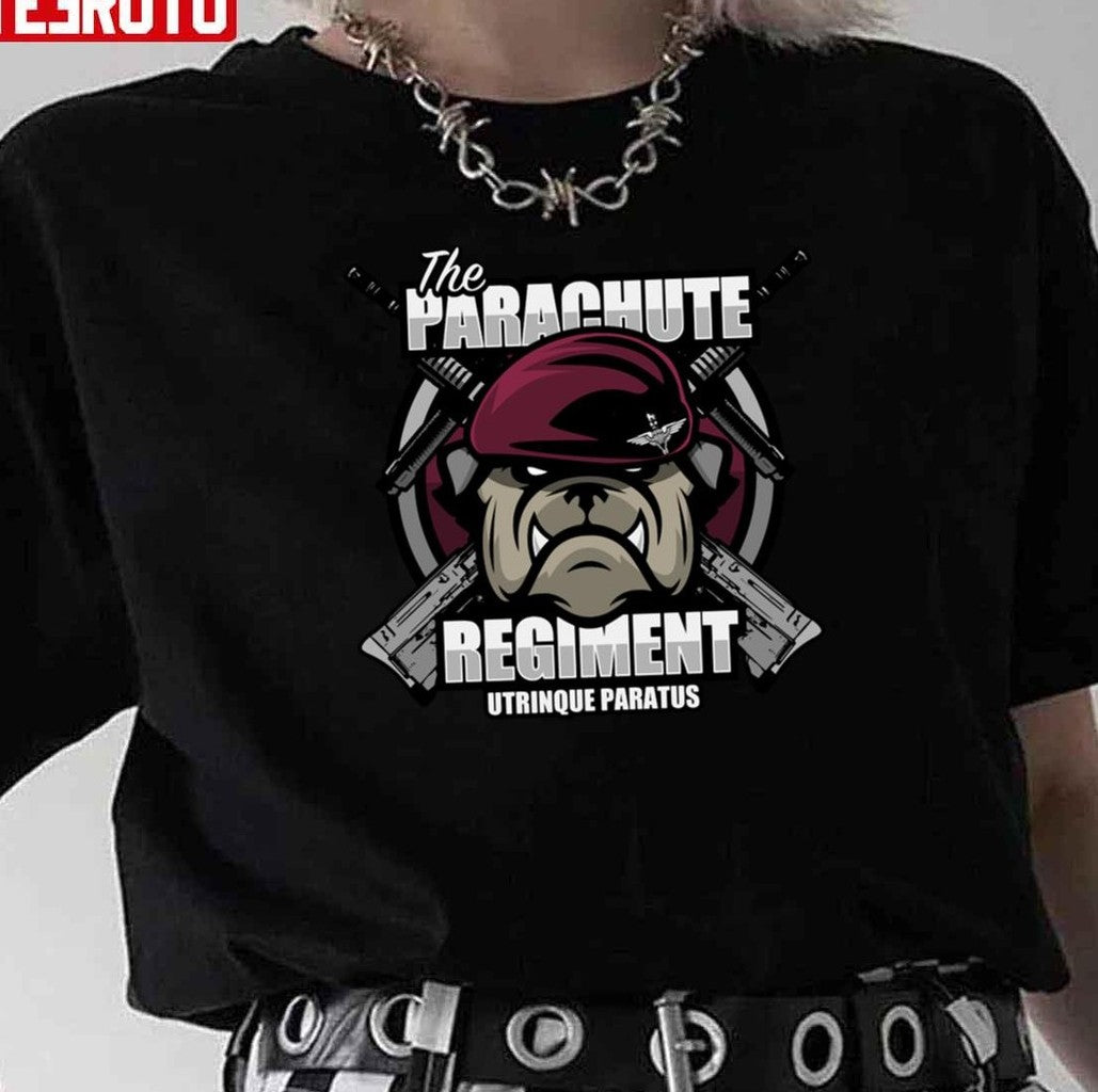 Pitbull Logo Parachute Regiment Unisex T-Shirt Hoodie, Sweatshirt | VibeTeeNation.com (Image 1)
