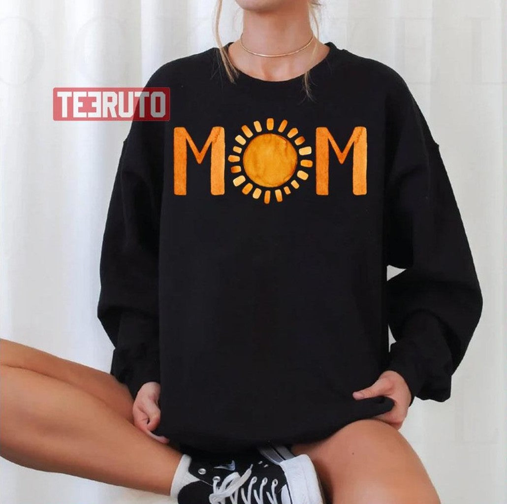 Mom Watercolor Yellow Sunshine Mother's Day Unisex T-Shirt Hoodie, Sweatshirt | VibeTeeNation.com (Image 2)