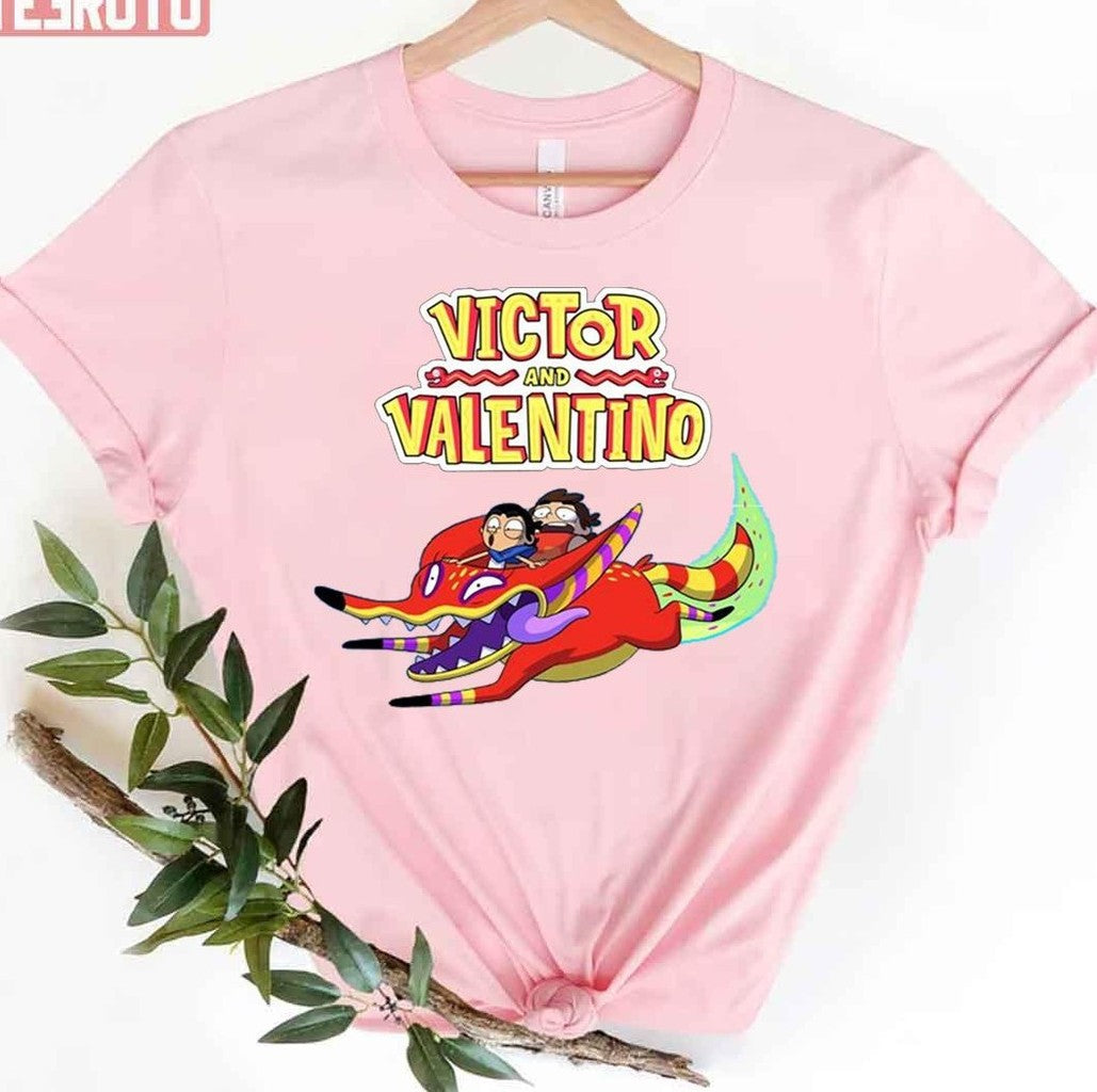 Riding Funny Fox Victor And Valentino Unisex T-Shirt Hoodie, Sweatshirt | VibeTeeNation.com (Image 3)