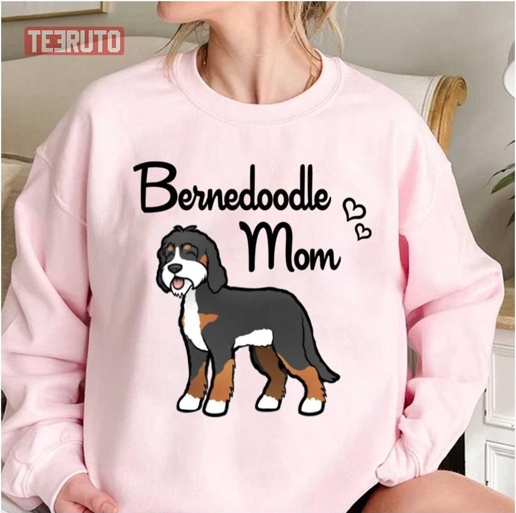 Bernedoodle Mom Dog Lovers Unisex Sweatshirt T-Shirts, Hoodie | VibeTeeNation.com (Image 1)