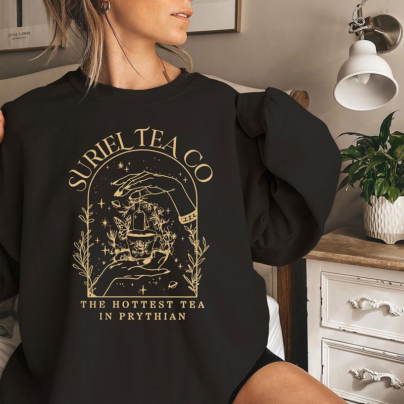 Suriel Tea Co Shirt, Acotar Sweatshirt, A Court Of Thorns And Roses Shirt, The Night Court Gift, Bookish Shirt,... (Image 3)