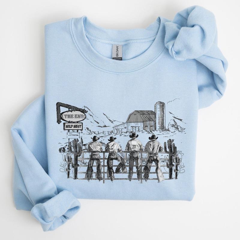 Cowboys, Ranch, Cowgirls, Cute, Western, Country, Sweatshirt, Women's Crew Neck, Crewneck T-Shirts, Hoodie (Image 4)