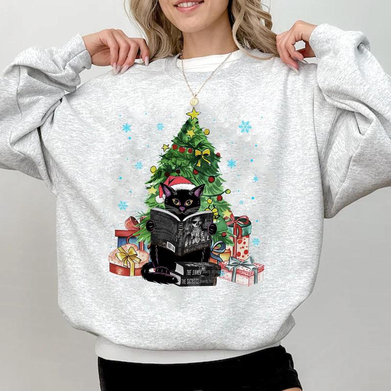 Cute Black Cat The LORDS Series Book Christmas Sweatshirt, The Ritual Book Shirt, Shantel Tessier Merch, Dark... (Image 3)