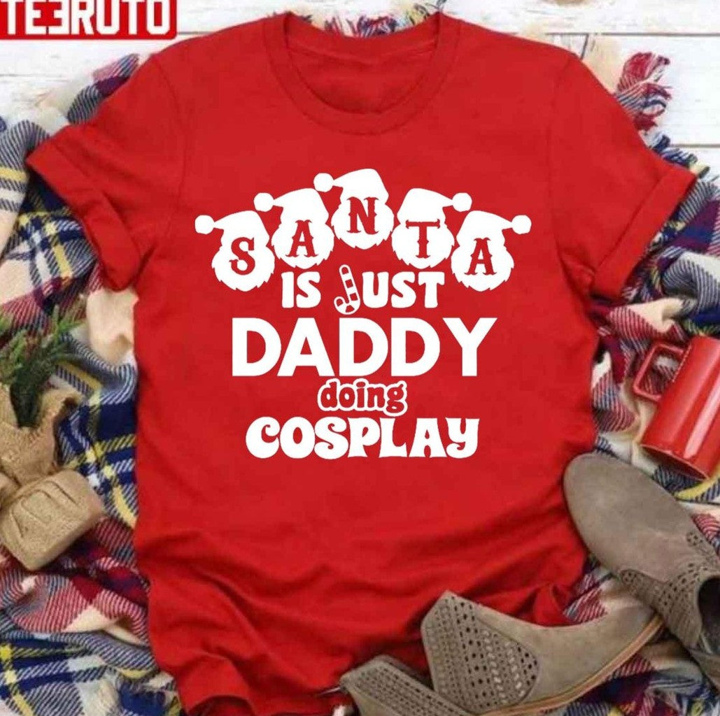 Santa Claus Christmas Slogan For Santa Dads Unisex Sweatshirt T-Shirts, Hoodie | VibeTeeNation.com (Image 2)