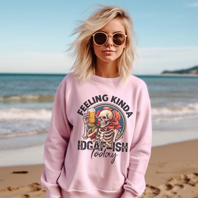 Idgaf Sweatshirt, IDGAF-Ish Sarcastic Shirt, Moody Sweater, Introvert Gift Hoodie | VibeTeeNation.com (Image 4)