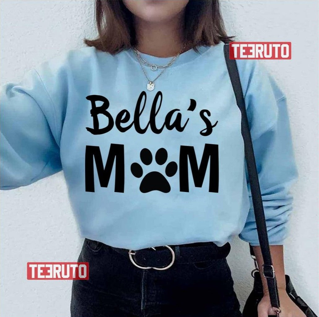Personalized Dog Cat Mom With Pet Name Mother Gift Unisex T-Shirt Hoodie, Sweatshirt | VibeTeeNation.com (Image 2)