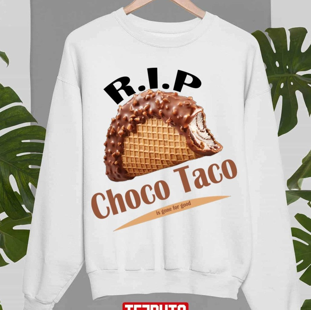 Rip Choco Taco Halfeaten Unisex Sweatshirt T-Shirts, Hoodie | VibeTeeNation.com (Image 1)