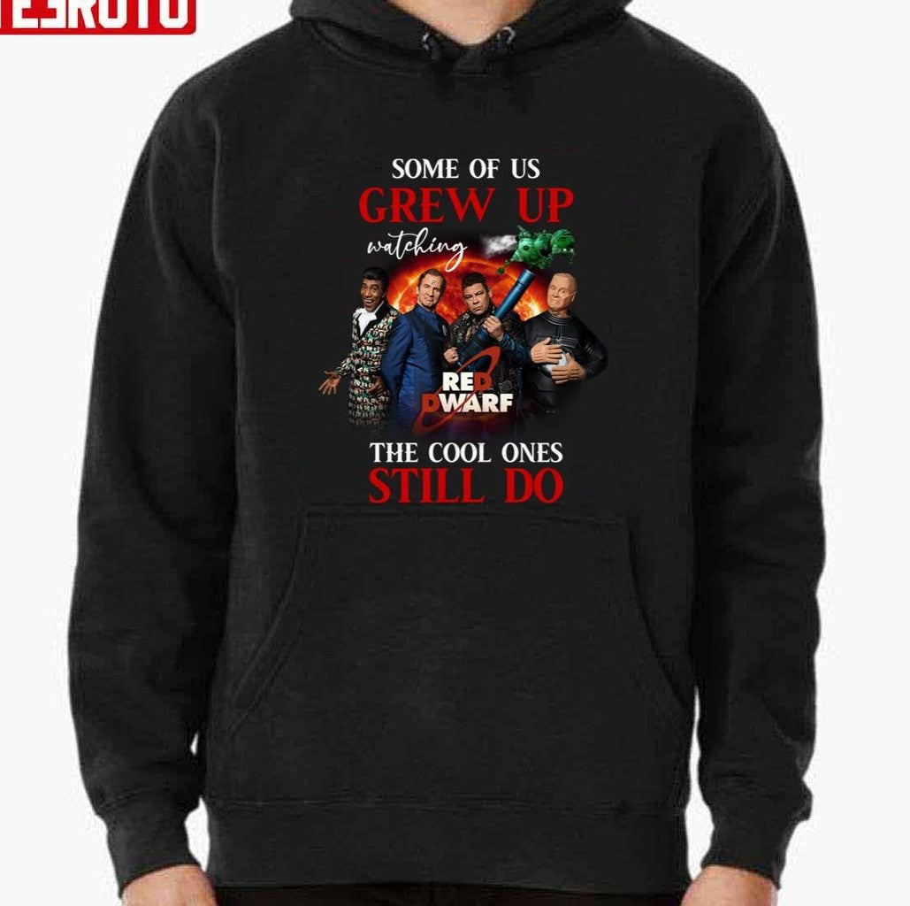 Some Of Us Grew Up Watching Red Dwarf The Cool Ones Still Do Signature Cat Memories Unisex T-shirt Hoodie,... (Image 2)
