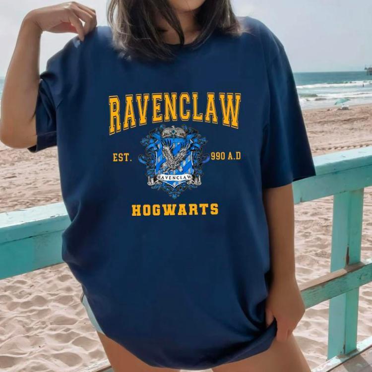Retro Hogwarts Wizard Houses Shirt, Hogwarts T-Shirt, Book Lover Sweatshirt, Potterhead Sweater, HP Fan Gift,... (Image 2)