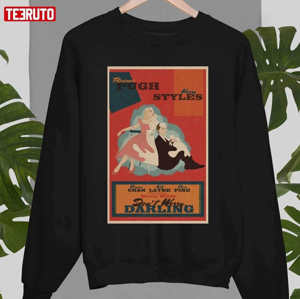 Pugh Styles Dont Worry Darling Movie Unisex Sweatshirt T-Shirts, Hoodie | VibeTeeNation.com (Image 1)