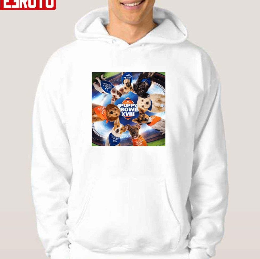 Puppy Bowl Unisex Hoodie T-Shirts, Sweatshirt | VibeTeeNation.com (Image 1)