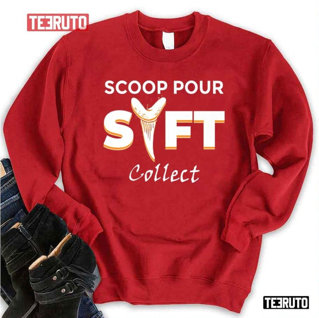 Scoop Pour Sift Col Jurassic World Unisex T-Shirt Hoodie, Sweatshirt | VibeTeeNation.com (Image 2)