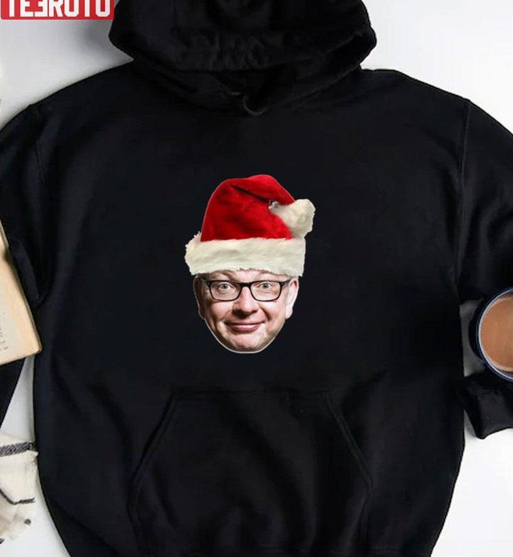 Santa Claus Funny Christmas Meme Michael Gove Unisex Sweatshirt T-Shirts, Hoodie | VibeTeeNation.com (Image 2)