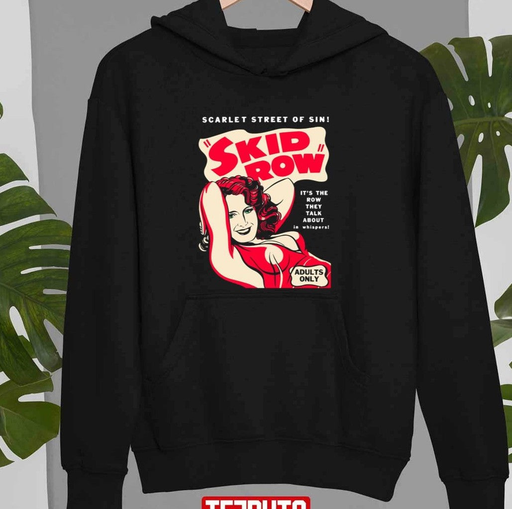 Scarlet Street Of Sin Skid Row Rock Band Art Gift Unisex T-Shirt Hoodie, Sweatshirt | VibeTeeNation.com (Image 3)