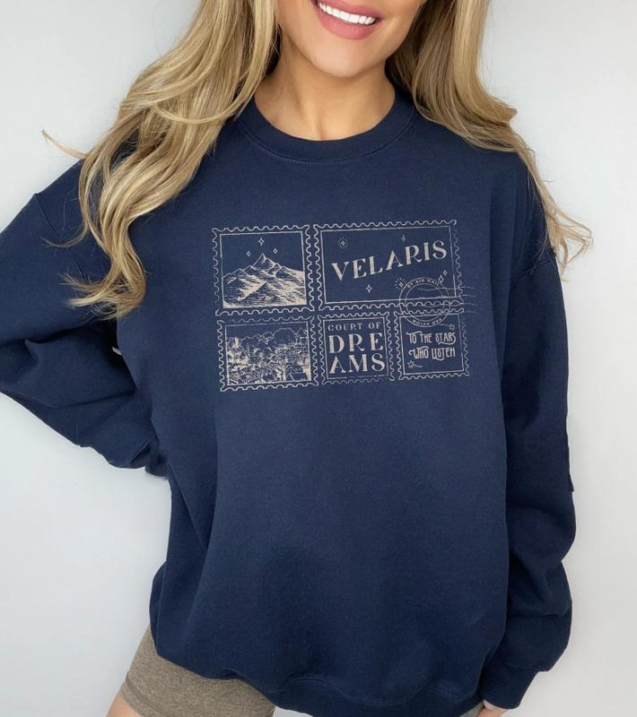 Velaris ACOTAR Sweatshirt, To The Star Who Listen Court Of Dreams Night Court Shirt, Throne Of Glass, Book... (Image 3)