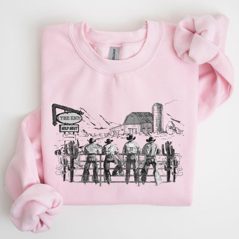 Cowboys, Ranch, Cowgirls, Cute, Western, Country, Sweatshirt, Women's Crew Neck, Crewneck T-Shirts, Hoodie (Image 3)