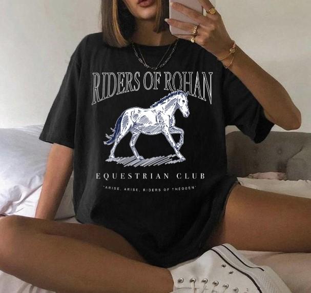 Riders Rohan Equestrian Club Shirt LOTR Fantasy Aragorn Frodo Elven Elrond Fellowship Bookish T-Shirts, Hoodie, Sweatshirt