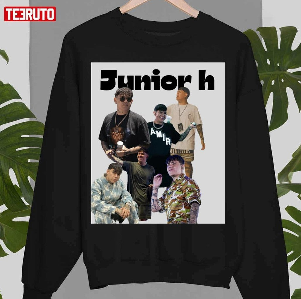 New Album Cover Junior H Music Artist Unisex Sweatshirt T-Shirts, Hoodie | VibeTeeNation.com (Image 1)