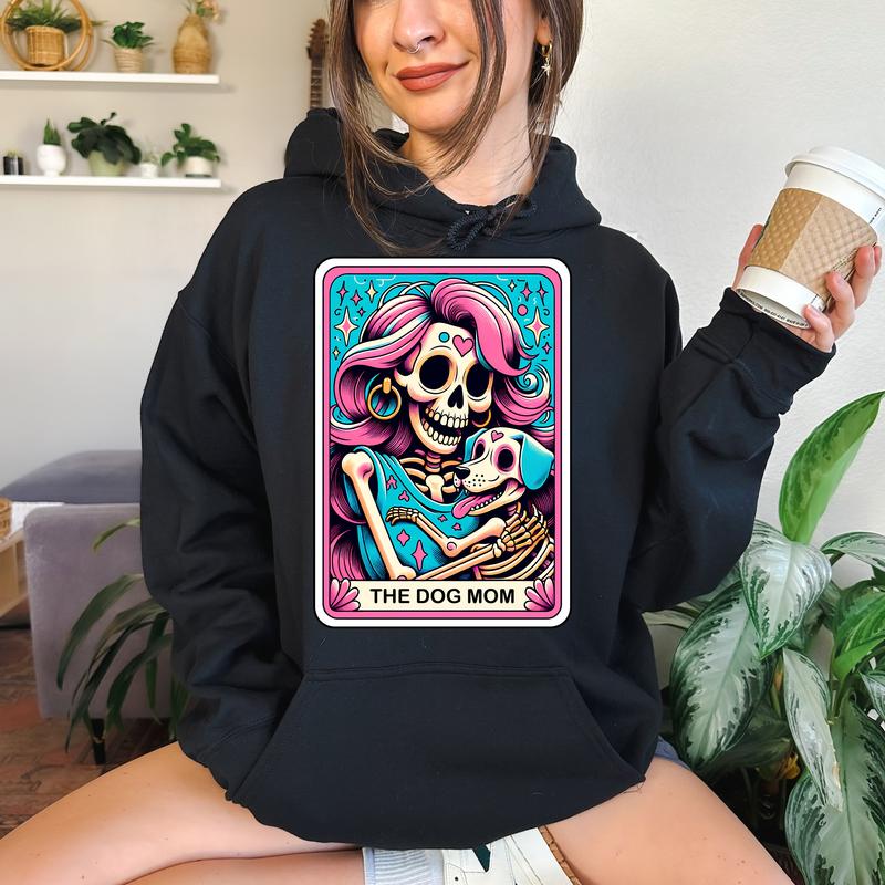 The Dog Mom - Unisex Crewneck Sweatshirt - Print is Sublimation, Tarot, Gift Idea, Relaxed Fit, Casual Apparel... (Image 4)