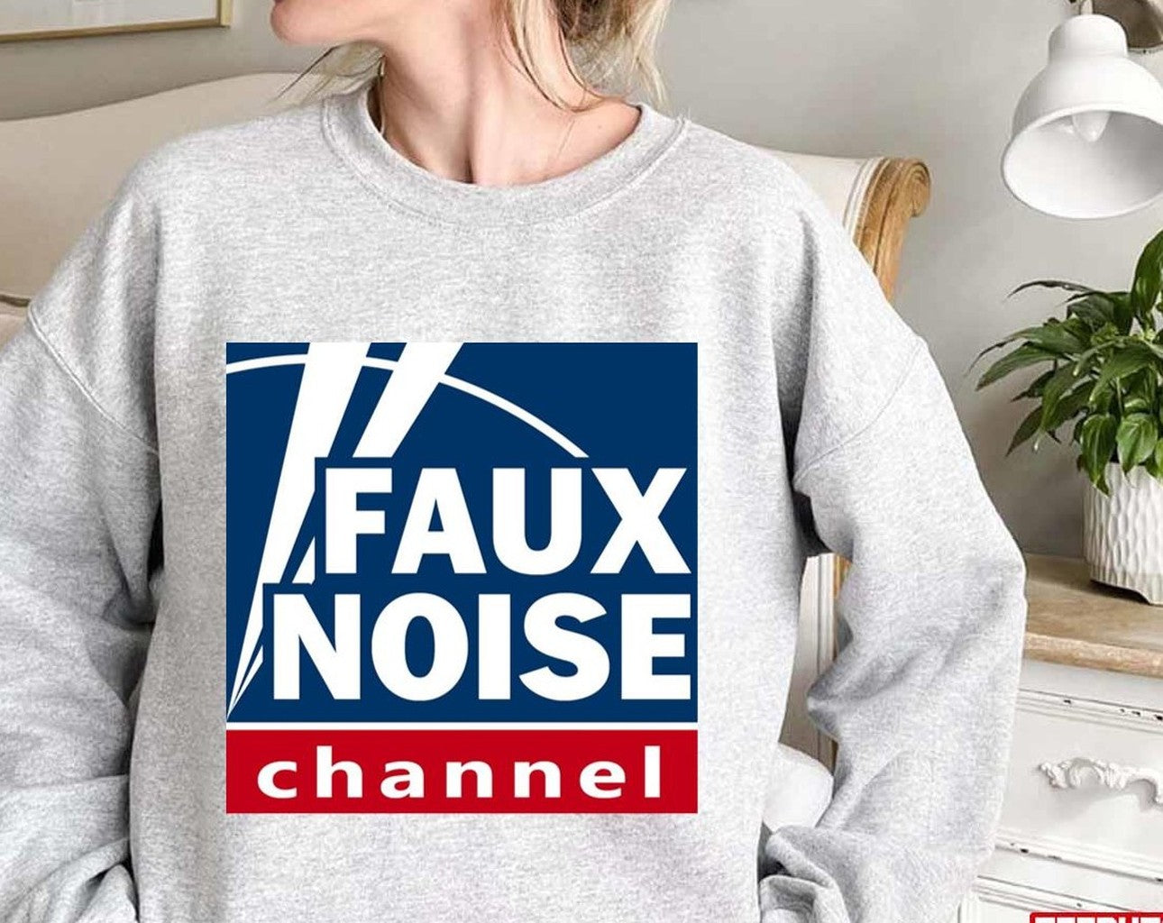 Original Faux Noise Fox News Logo Unisex Sweatshirt T-Shirts, Hoodie | VibeTeeNation.com (Image 1)