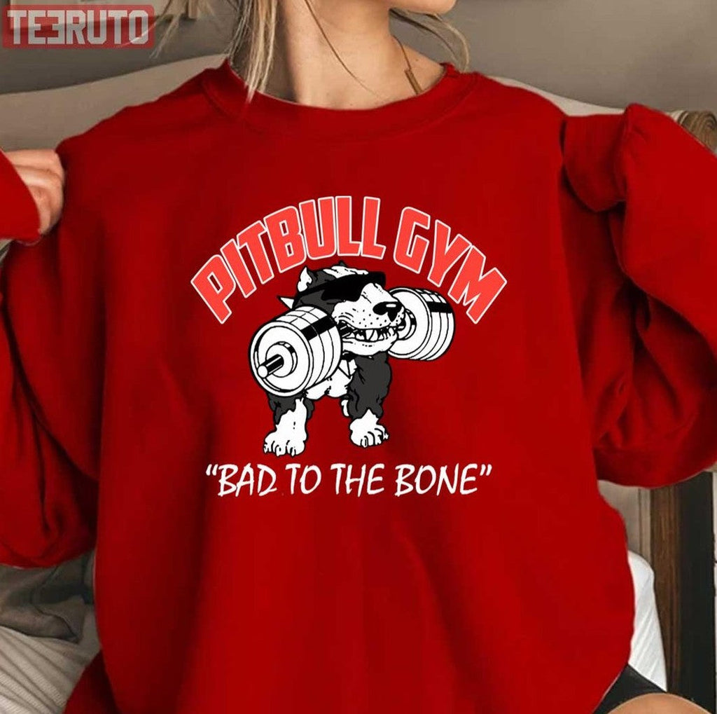 Pitbull Dog Gym And Fitness Unisex Sweatshirt T-Shirts, Hoodie | VibeTeeNation.com (Image 3)