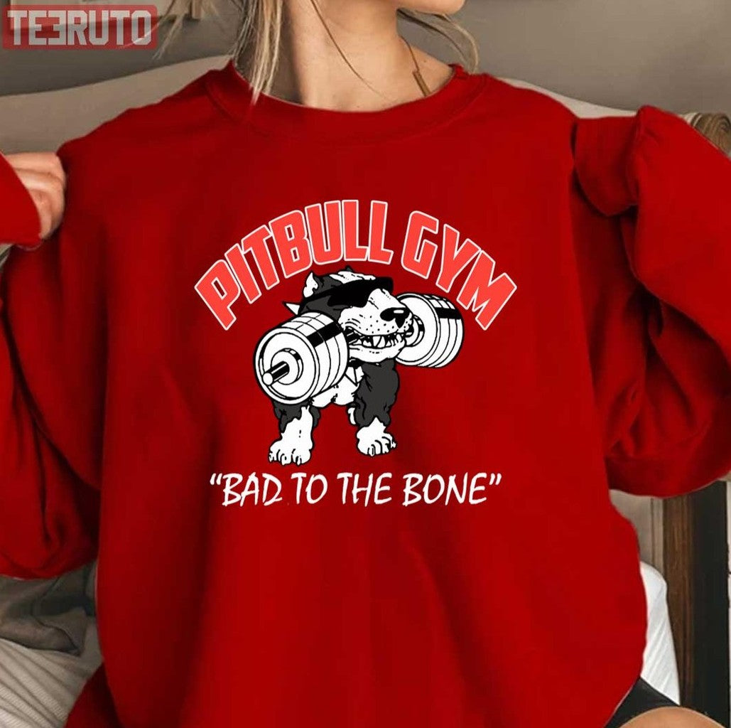 Pitbull Dog Gym And Fitness Unisex Sweatshirt T-Shirts, Hoodie | VibeTeeNation.com (Image 3)