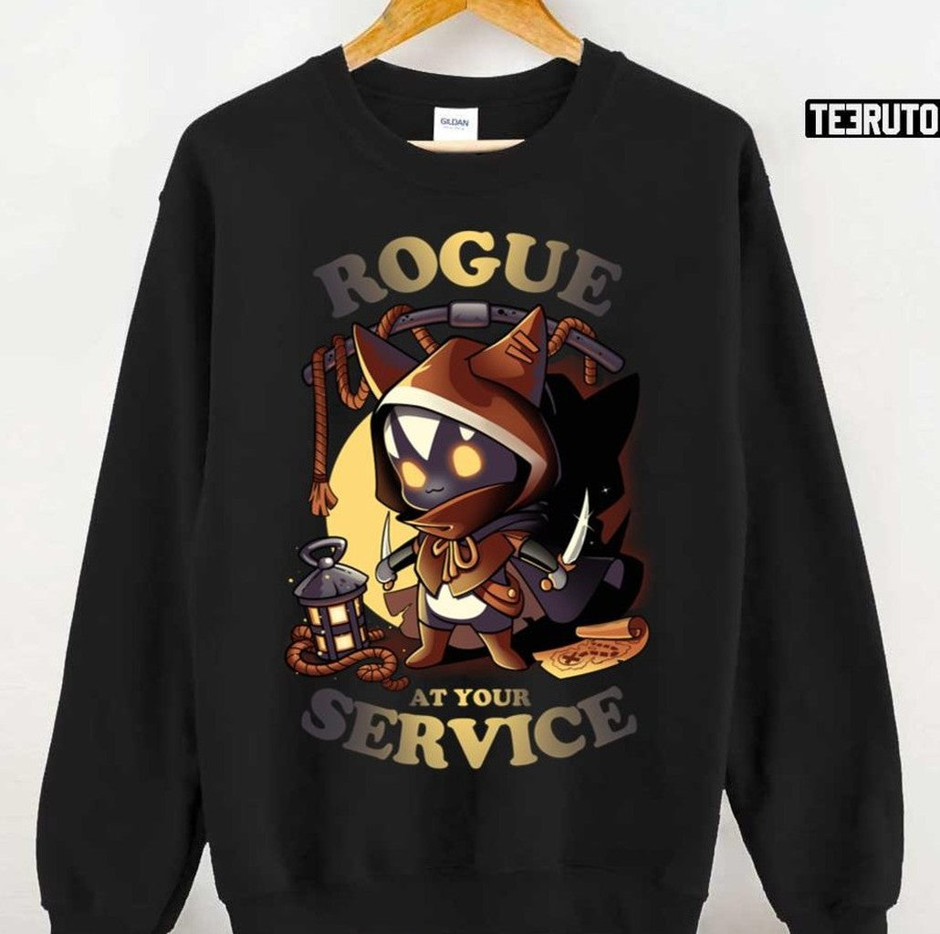 Rogue's Call Cute Gamer And Geek Unisex Sweatshirt T-Shirts, Hoodie | VibeTeeNation.com (Image 1)
