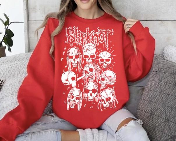 Slipknot Sweatshirt Heavy Metal Rock Band Crewneck Sweatshirt T-Shirts, Hoodie | VibeTeeNation.com (Image 3)
