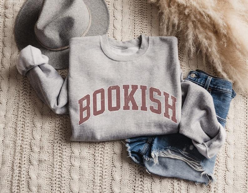 Bookworm Sweatshirt, Book Nerd, Book Lover, Bookish Gift, Gift for Book Lover, Librarian Sweatshirt Menswear... (Image 5)