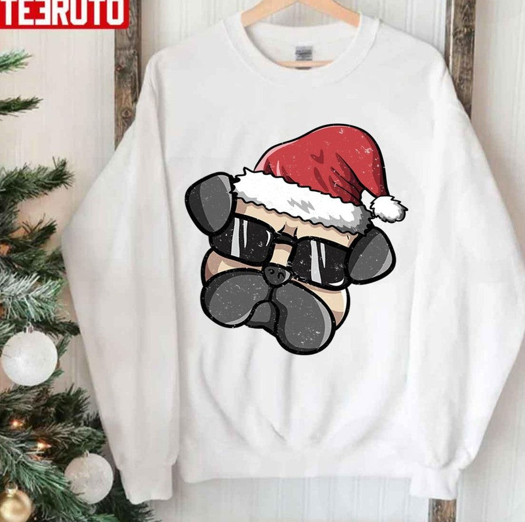 Special Pug Santa Christmas Design Unisex Sweatshirt T-Shirts, Hoodie | VibeTeeNation.com (Image 1)