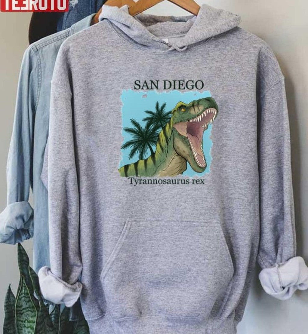San Diego Trex Unisex Hoodie T-Shirts, Sweatshirt | VibeTeeNation.com (Image 1)