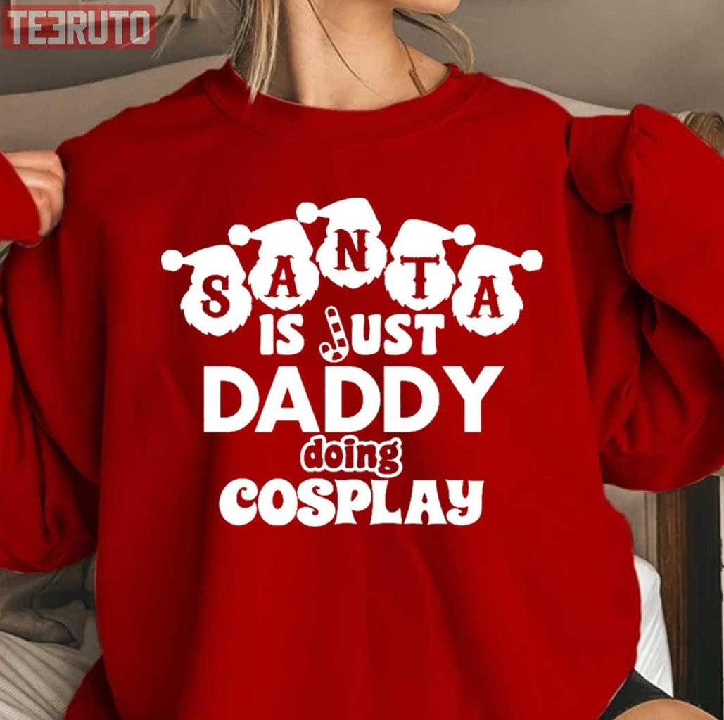 Santa Claus Christmas Slogan For Santa Dads Unisex Sweatshirt T-Shirts, Hoodie | VibeTeeNation.com (Image 3)