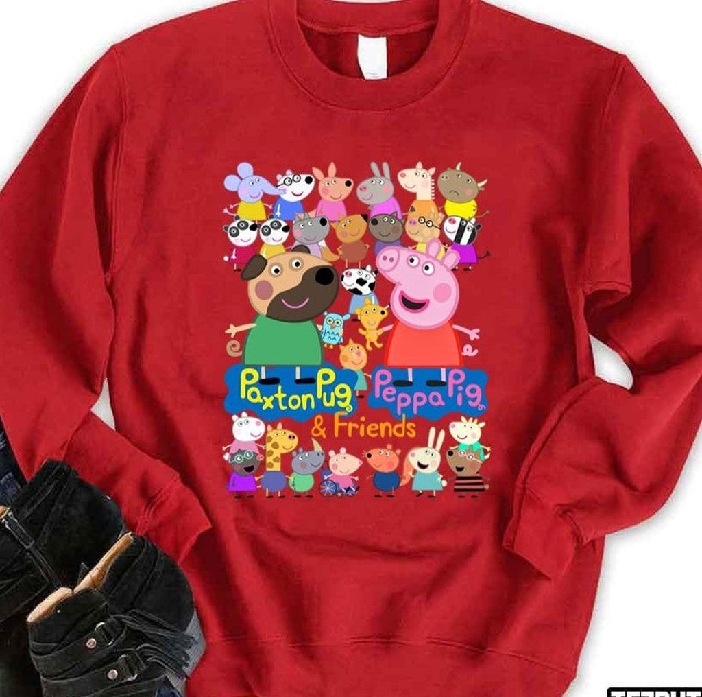 Paxton Pug Peppa Pig Unisex T-Shirt Hoodie, Sweatshirt | VibeTeeNation.com (Image 2)