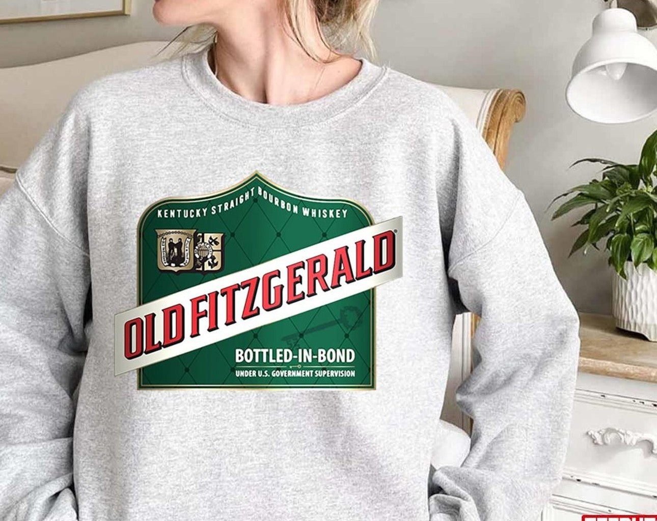 Old Fitzgerald Label Kentucky Straight Bourbon Whiskey Unisex Sweatshirt T-Shirts, Hoodie | VibeTeeNation.com (Image 2)