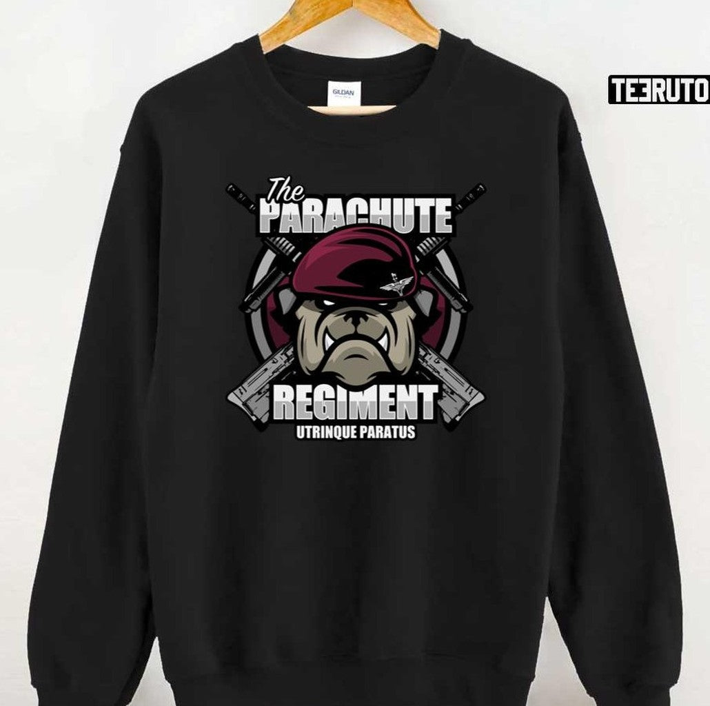Pitbull Logo Parachute Regiment Unisex T-Shirt Hoodie, Sweatshirt | VibeTeeNation.com (Image 3)